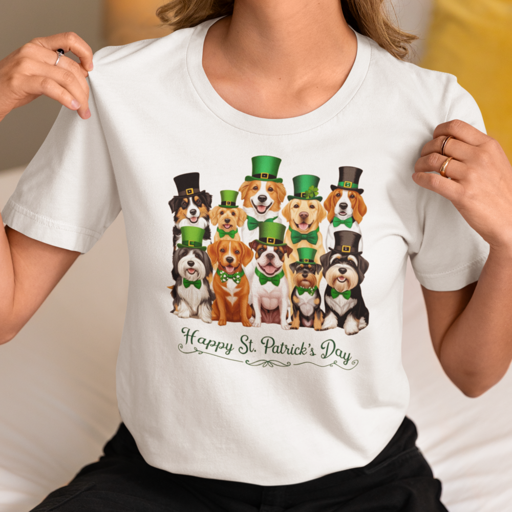 Festive Dogs St Patrick's Day T-Shirt/Sweatshirt