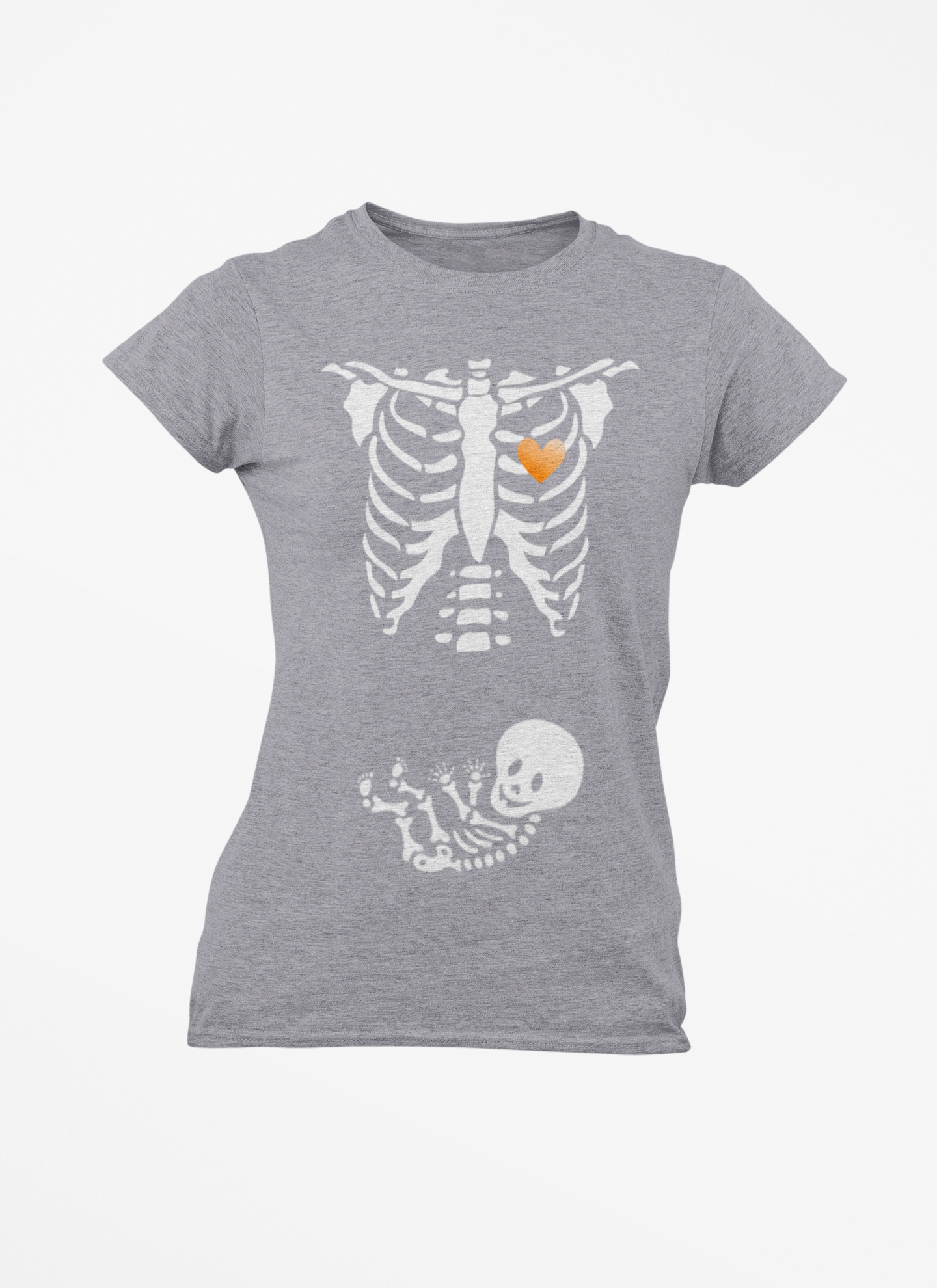 Skeleton Maternity Halloween Short Sleeve T-Shirt