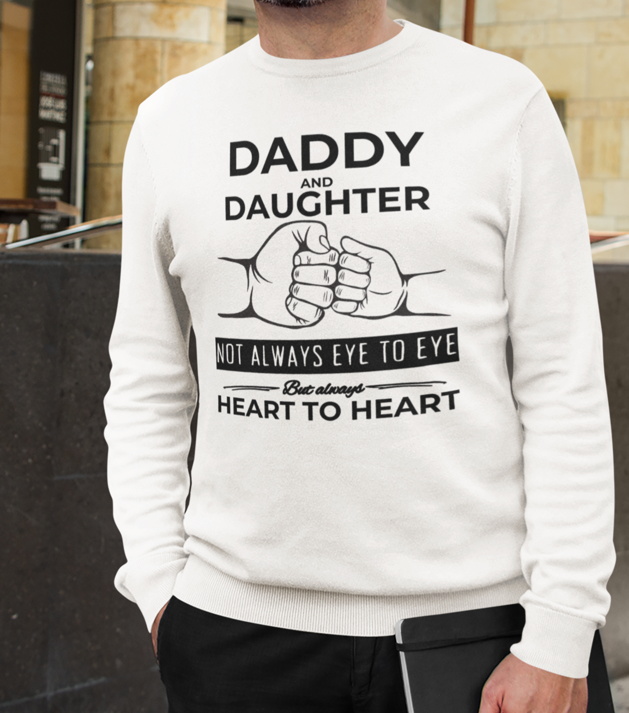 Daddy & Daughter Fist Bump-T-Shirt/Sweatshirt