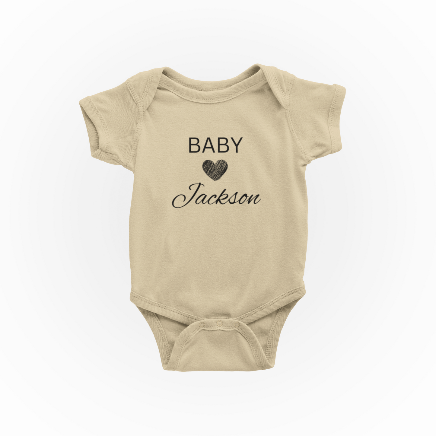 Personalized Heart Baby Name| Bib & Onesie