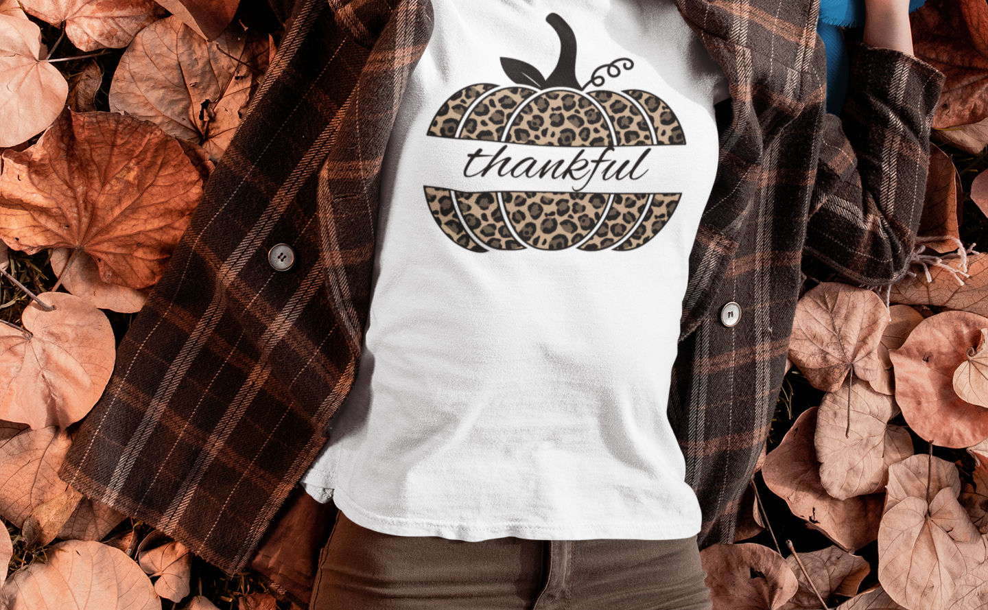 Thankful Cheetah Pumpkin T-Shirt| Sweatshirt