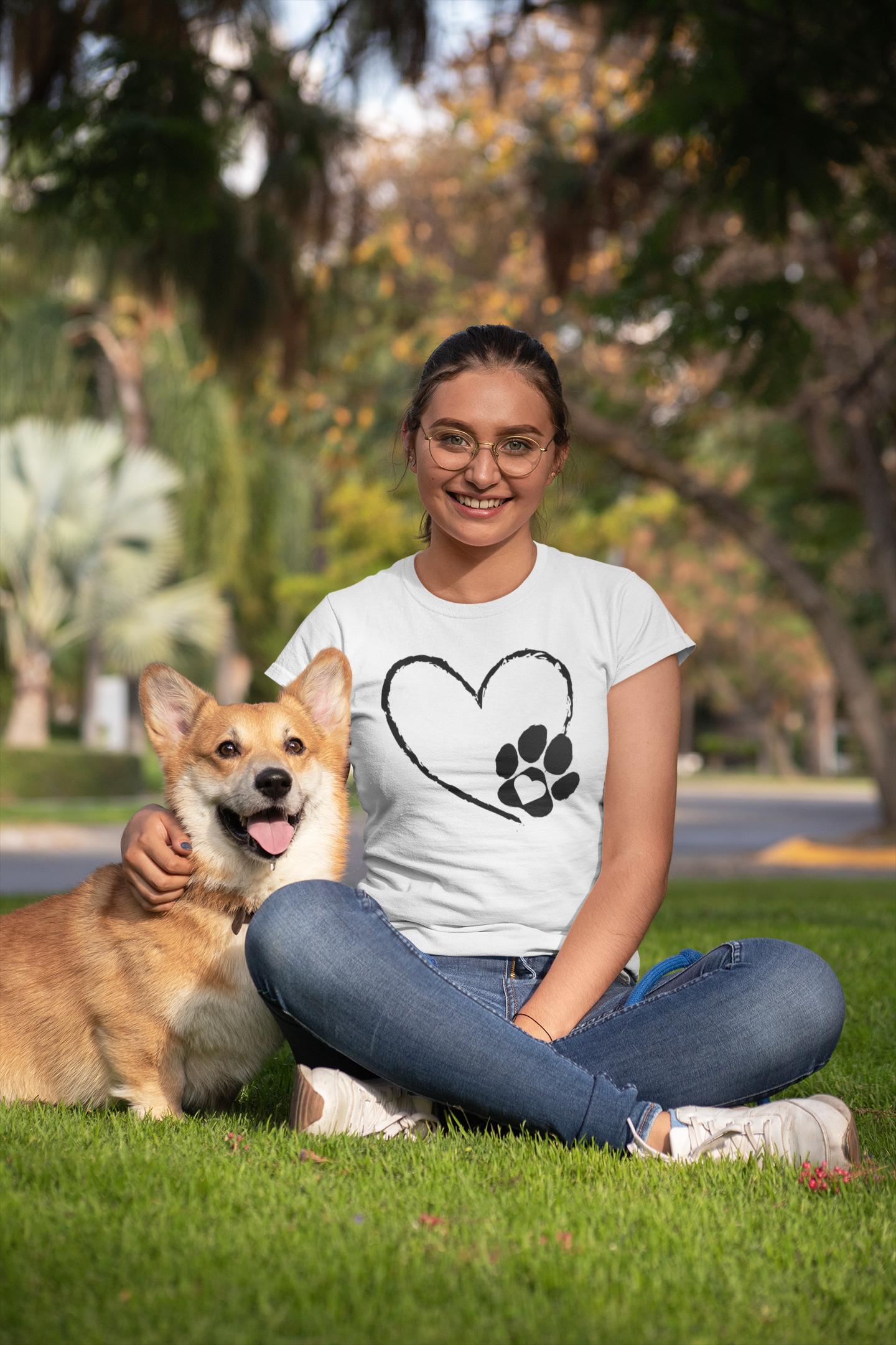 Paw in Heart T-Shirt