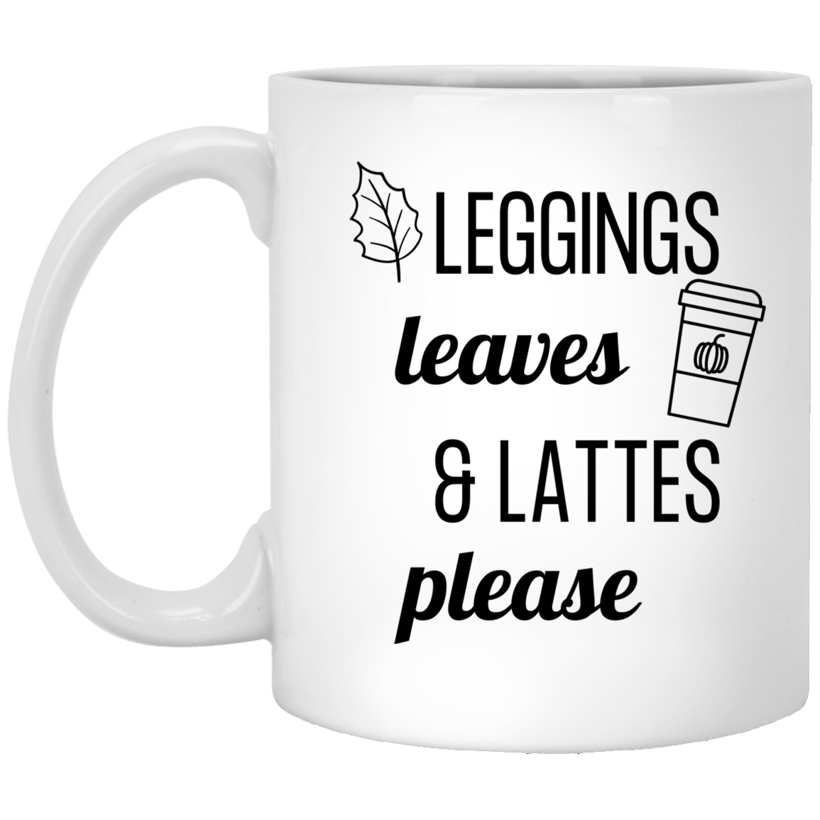 Leggings Leaves & Lattes Please