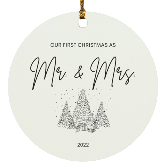 Mr. & Mrs. First Christmas Ornament