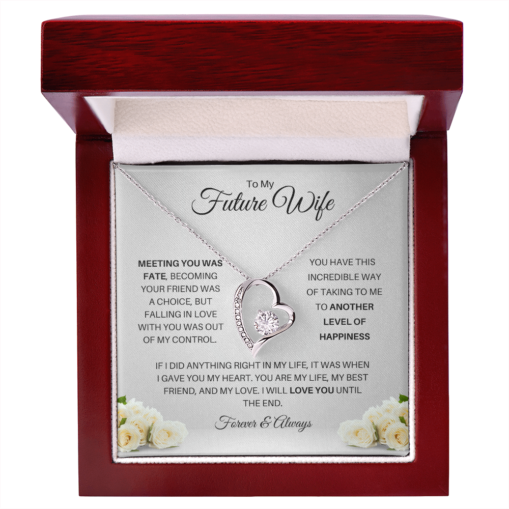 To My Future Wife| Meeting You Was Fate (Forever Love Necklace)