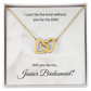 Junior Bridesmaid| I Can't Tie The Knot Without You (Interlocking Hearts Necklace)