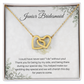 Junior Bridesmaid| Thank You For Being By My Side (Interlocking Hearts Necklace)