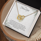 Flower Girl| Thank You For Being By My Side (Interlocking Hearts Necklace)