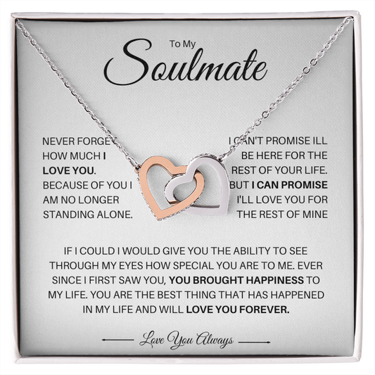 To My Soulmate| I Can Promise (Interlocking Necklace)