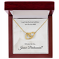 Junior Bridesmaid| I Can't Tie The Knot Without You (Interlocking Hearts Necklace)