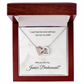 Junior Bridesmaid| I Can't Tie The Knot Without You (Interlocking Hearts Necklace)