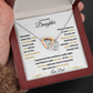 To My Lovely Daughter| My Most Beautiful Chapter (Interlocking Hearts Necklace)