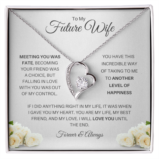 To My Future Wife| Meeting You Was Fate (Forever Love Necklace)