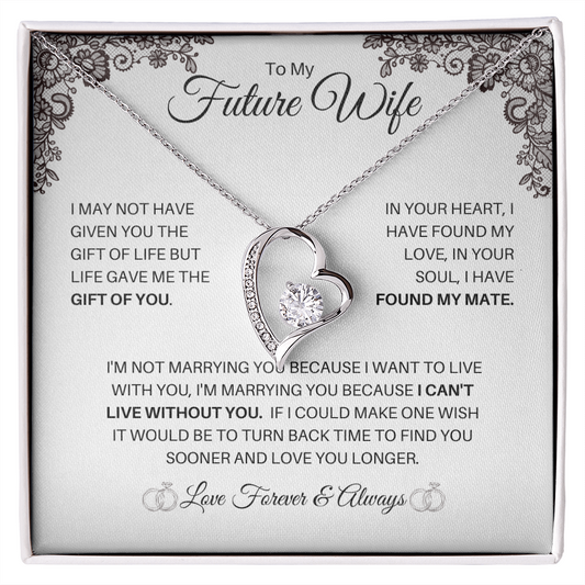 To My Future Wife | The Gift Of You (Forever Love Necklace)
