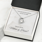 Matron of Honor| I Can't Tie The Knot Without You (Forever Love Necklace)