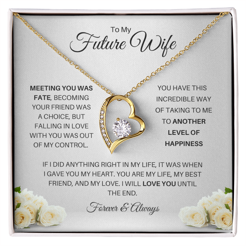 To My Future Wife| Meeting You Was Fate (Forever Love Necklace)