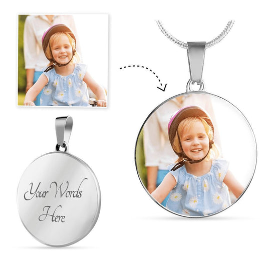 Personalized Picture Circle Necklace