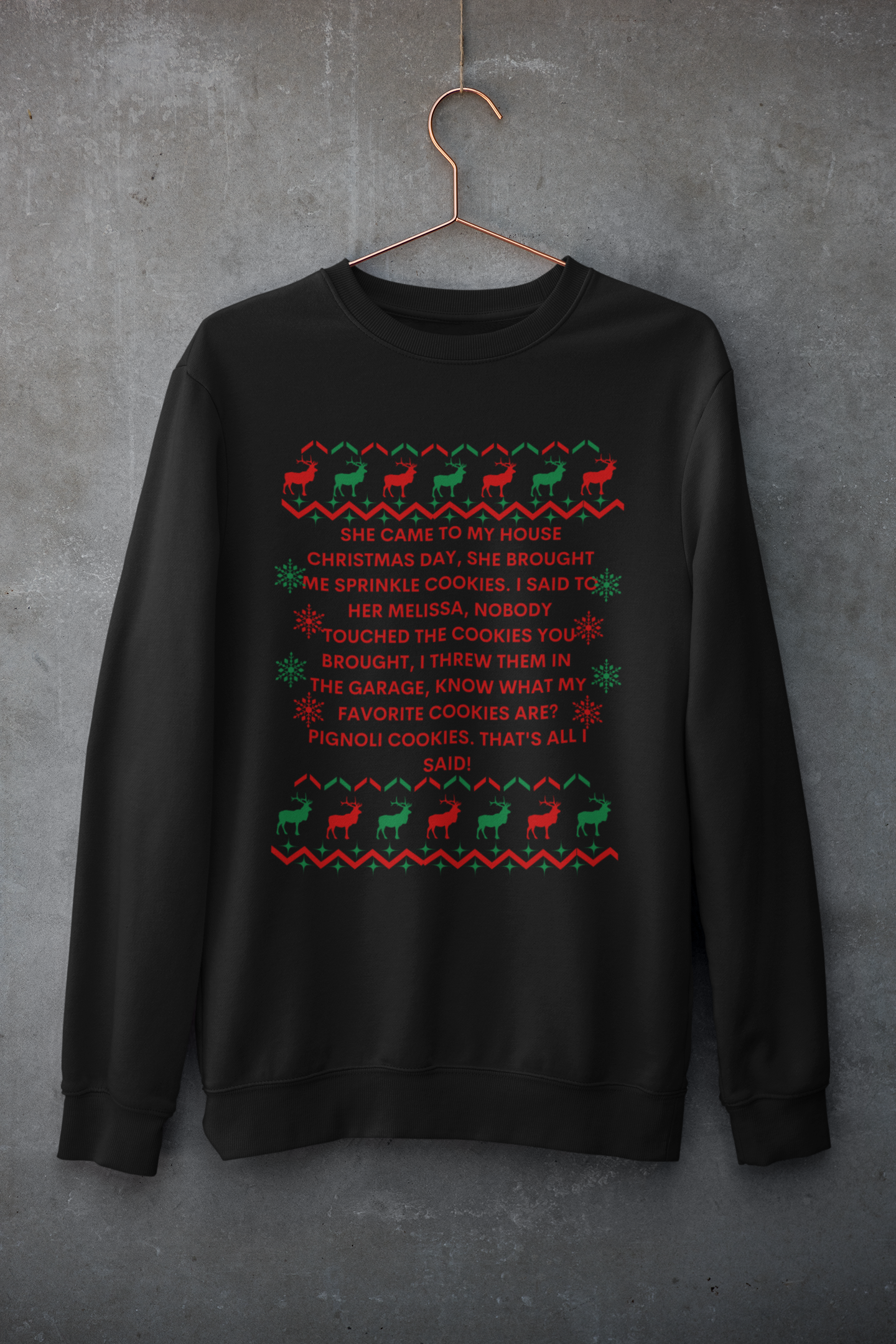 Sprinkle Cookies Ugly  Christmas Sweatshirt